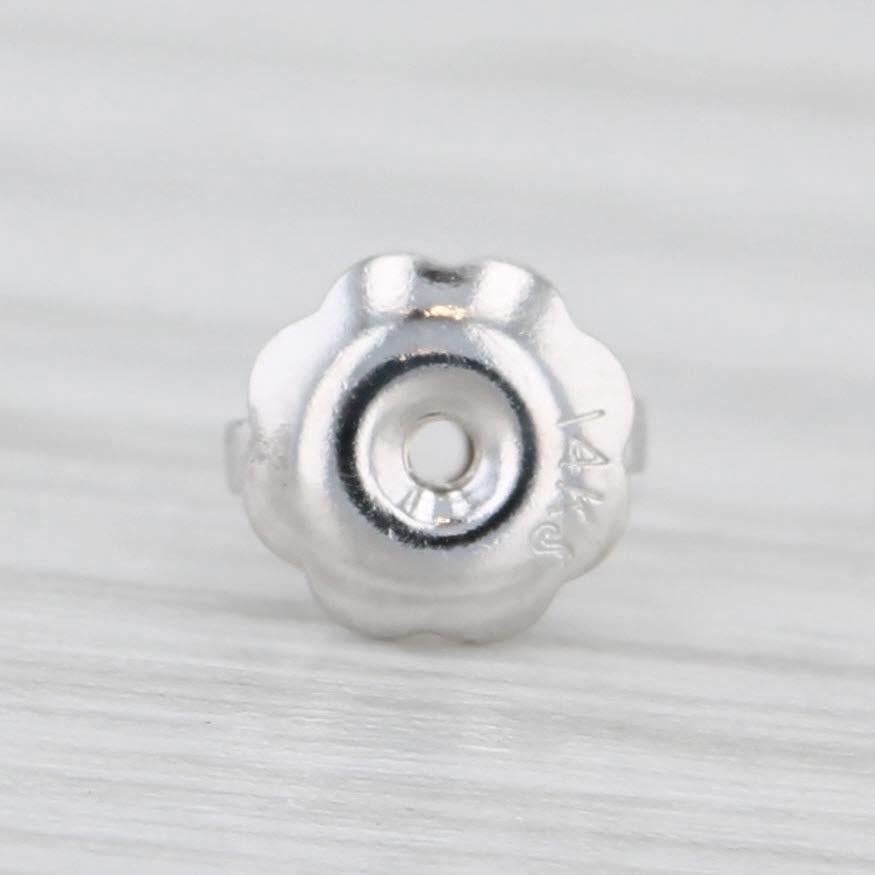 1.60ctw VS2 Round Diamond Solitaire Stud Earrings 14k White Gold GIA In Good Condition For Sale In McLeansville, NC