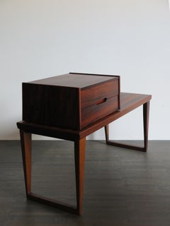 1960s Kai Kristiansen Bench Bedside Table and Chest of Drawers, Aksel Kjersgaard