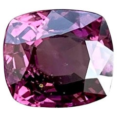 1.61 carats Purplish Pink Burmese Spinel Cushion Cut Natural Gemstone