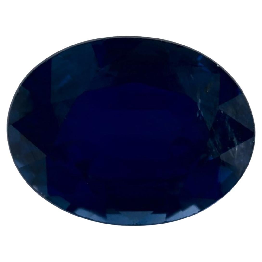 1.61 Ct Blue Sapphire Oval Loose Gemstone For Sale
