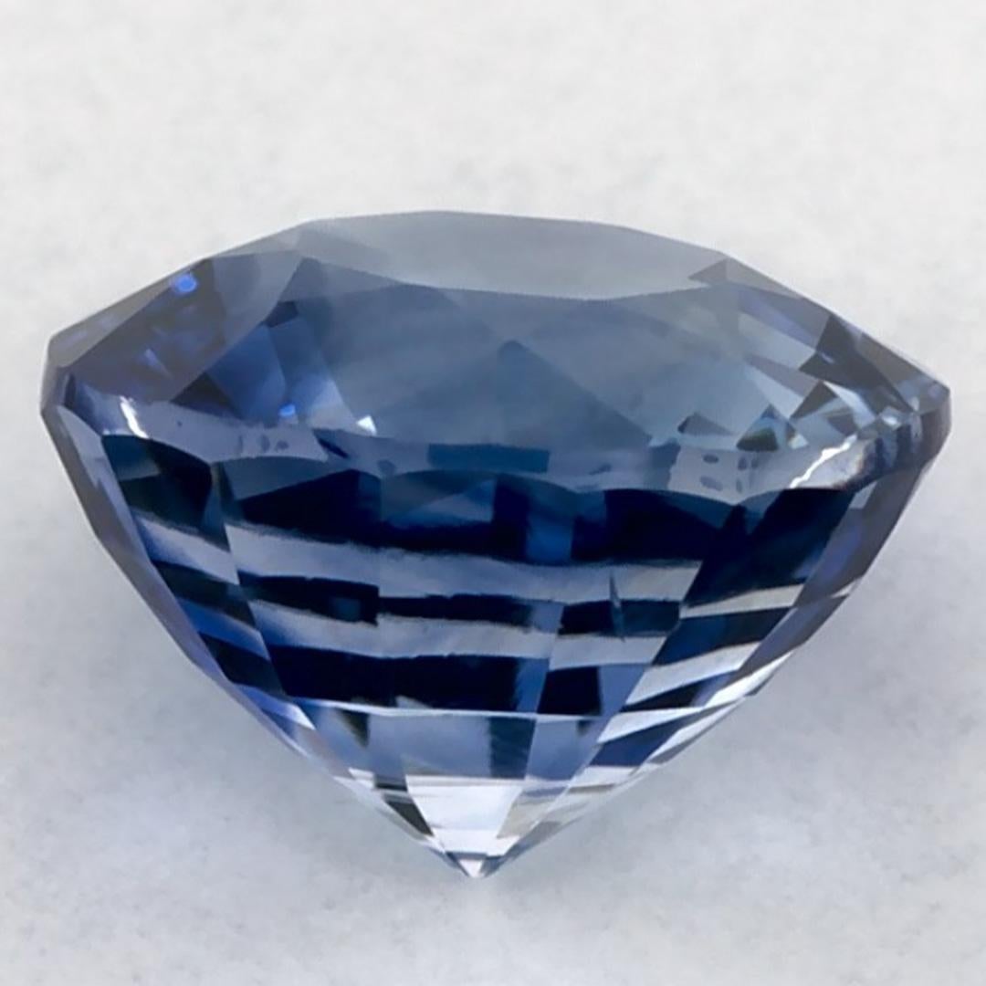 1.61 Ct Blue Sapphire Round Loose Gemstone In New Condition For Sale In Fort Lee, NJ