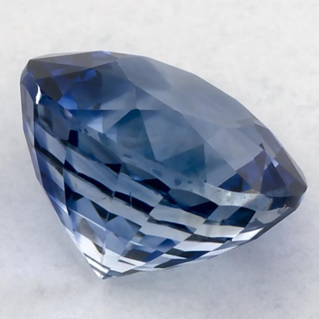 1.61 Ct Blue Sapphire Round Loose Gemstone For Sale 1