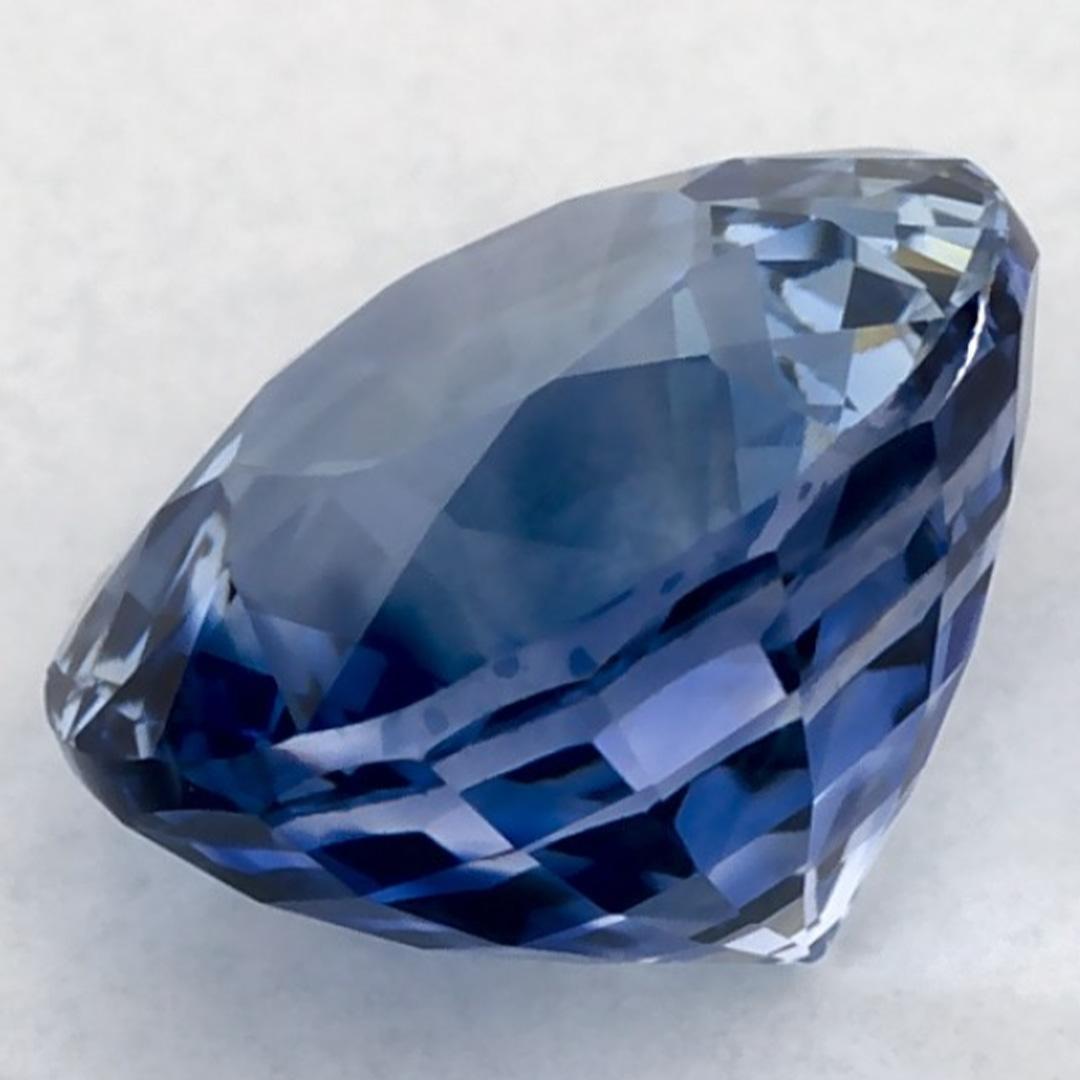 1.61 Ct Blue Sapphire Round Loose Gemstone For Sale 3