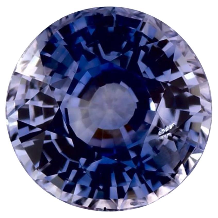 1.61 Ct Blue Sapphire Round Loose Gemstone