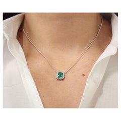 Colgante de Esmeralda Colombiana Natural de 1,61 ct