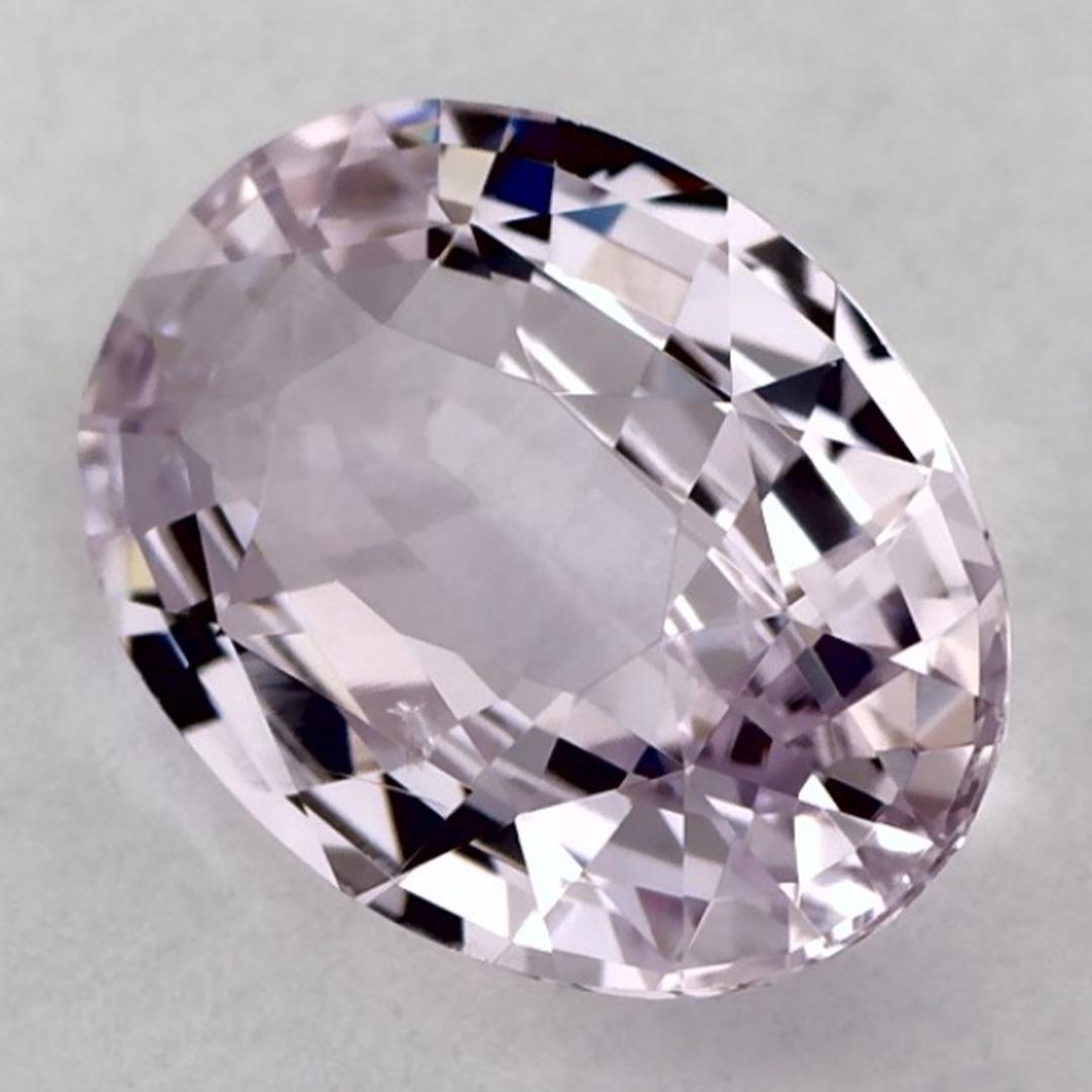 Taille ovale 1.61 Ct Pink Sapphire Oval Loose Gemstone (pierre précieuse en vrac) en vente