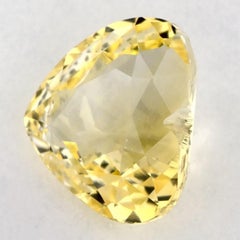 1.61 Karat Gelber Saphir Herz Loser Edelstein