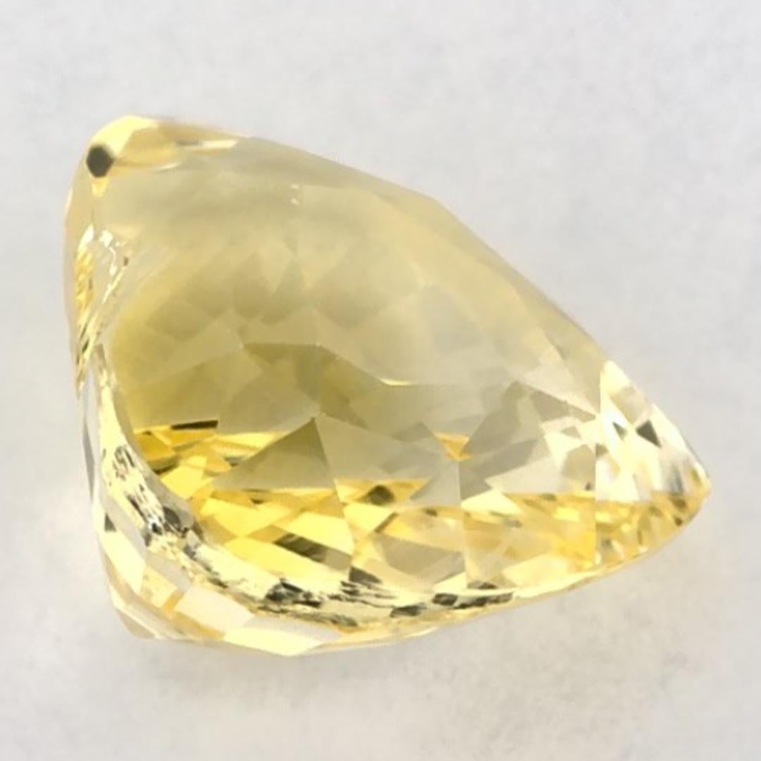 1.61 Karat Gelber Saphir Herz Loser Edelstein im Zustand „Neu“ im Angebot in Fort Lee, NJ