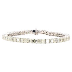 16.12 Carat Emerald Cut Diamond Bracelet