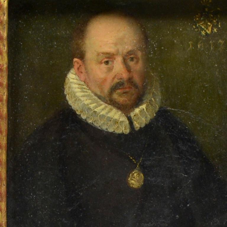 1612 Retrato de un hombre con dos Gnadenpfennigs, probablemente Wilhelm Daser (1566-1639) Otro en venta