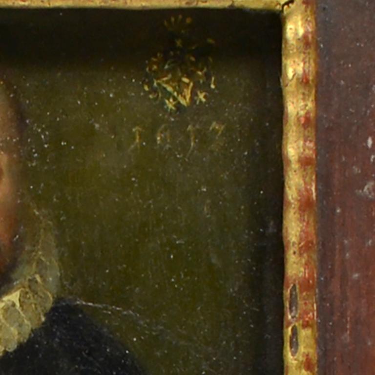 1612 Retrato de un hombre con dos Gnadenpfennigs, probablemente Wilhelm Daser (1566-1639) Alemán en venta