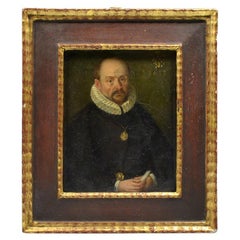 1612 Portrait of a man with two Gnadenpfennigs, likely Wilhelm Daser (1566-1639)