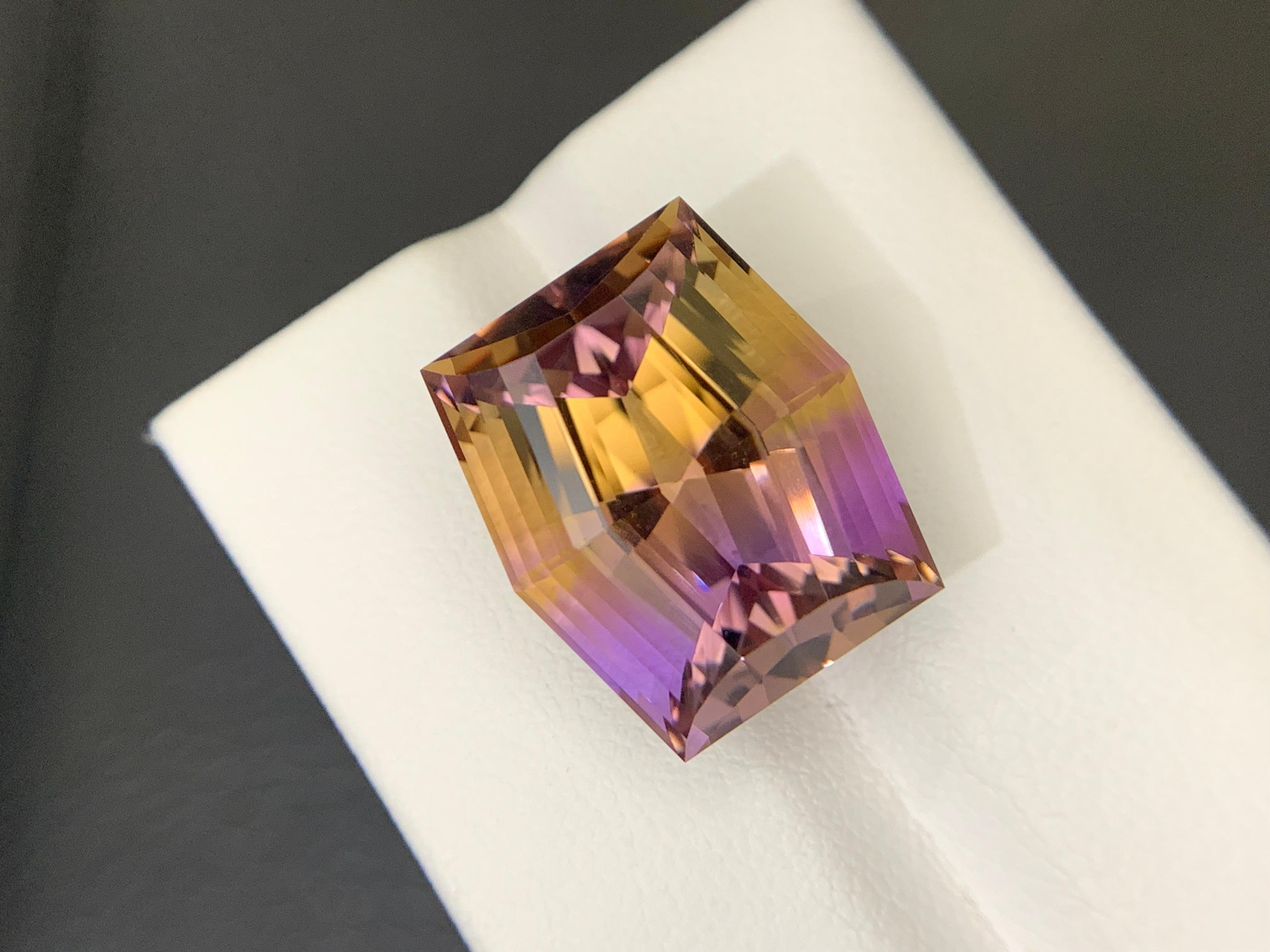 16,15 Karat Loser Ametrin Natürlicher Edelstein Hexagon-Schliff (Hexagonschliff) im Angebot