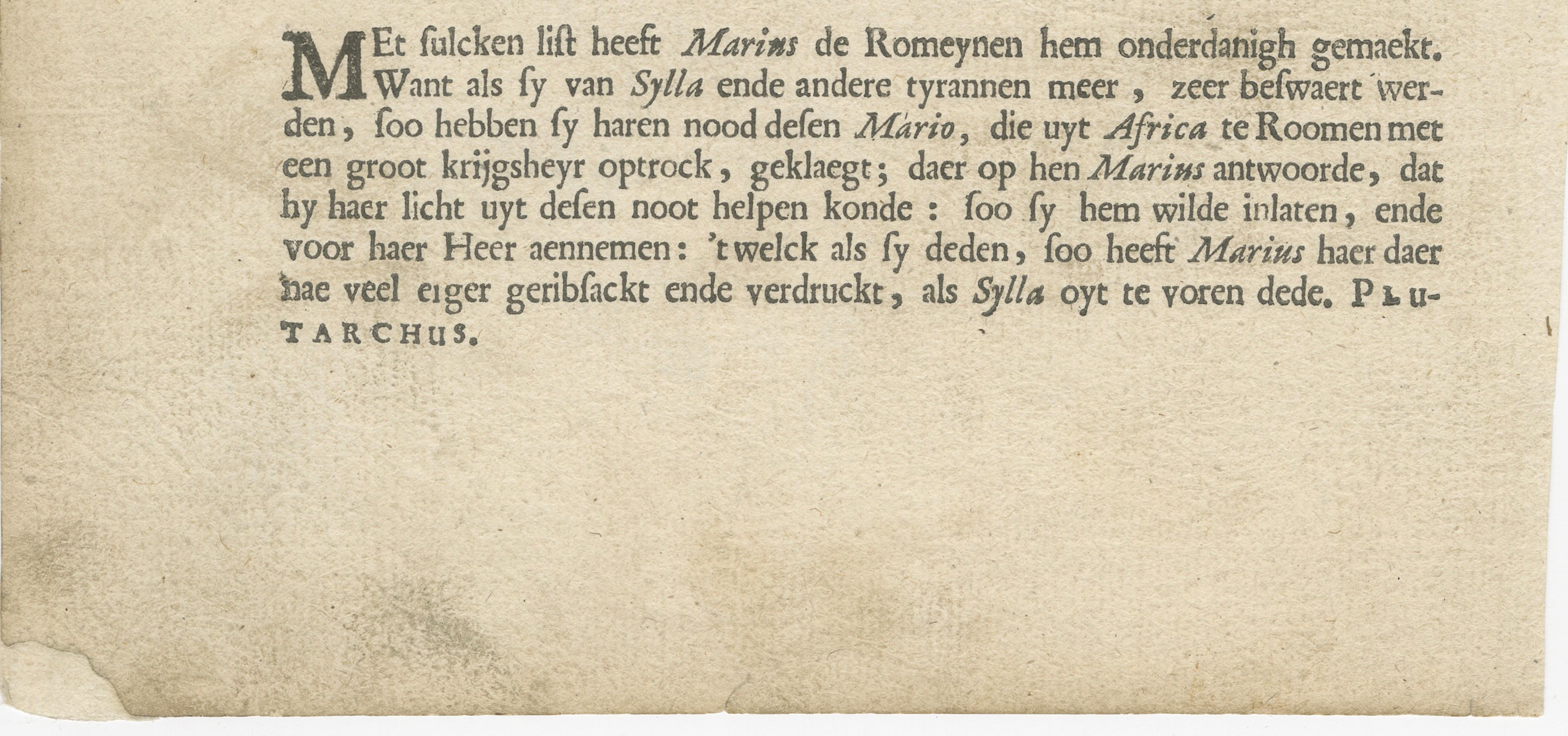 1617 Horse and Deer Engraving by Vondel – Warande der Dieren In Good Condition For Sale In Langweer, NL