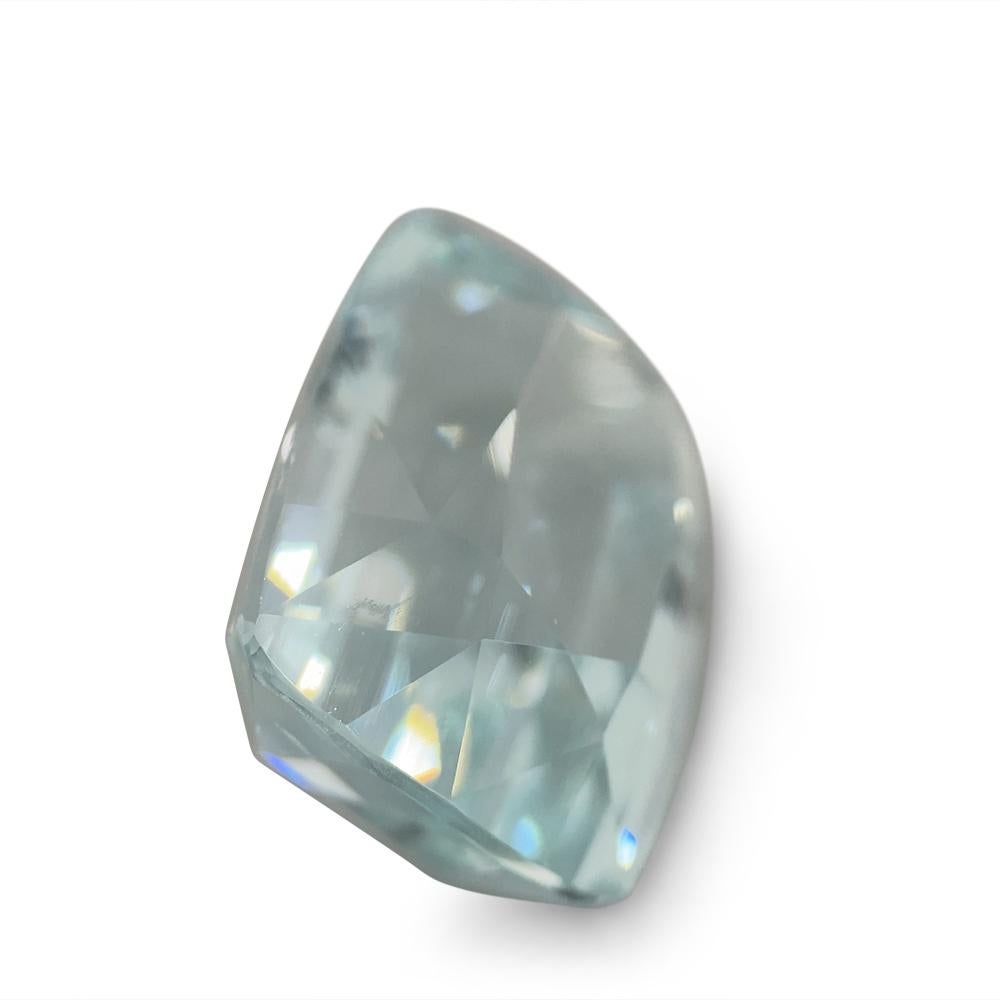 16.1ct Cushion Aquamarine In New Condition For Sale In Toronto, Ontario