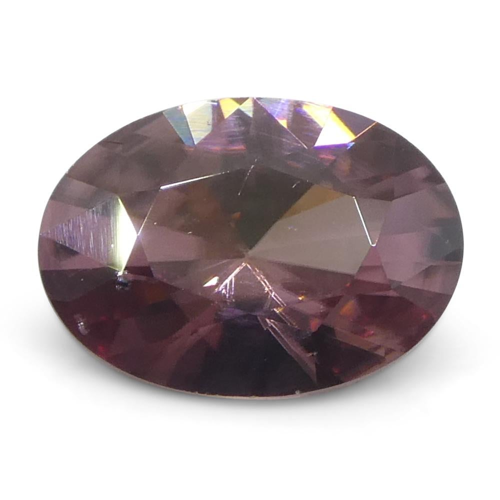 1.61ct Natural Earth Mined Oval Master Brilliant Cut Pink Zircon from Sri Lanka (en anglais) en vente 2