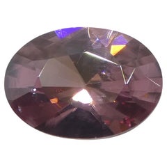 1.61ct Natural Earth Mined Oval Master Brilliant Cut Pink Zircon from Sri Lanka (en anglais)