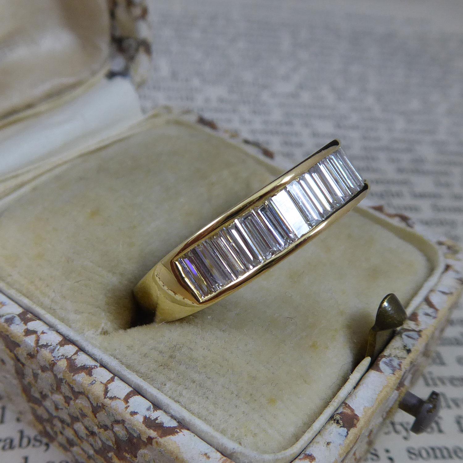 18ct gold eternity ring