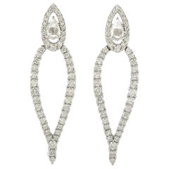 1.62 Carat Diamond 18 Karat Gold Earrings