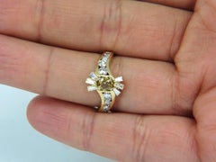 1.62 Carat Natural Fancy Color Diamond Ring 14 Karat*