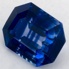 1.62 Ct Blue Sapphire Octagon Loose Gemstone