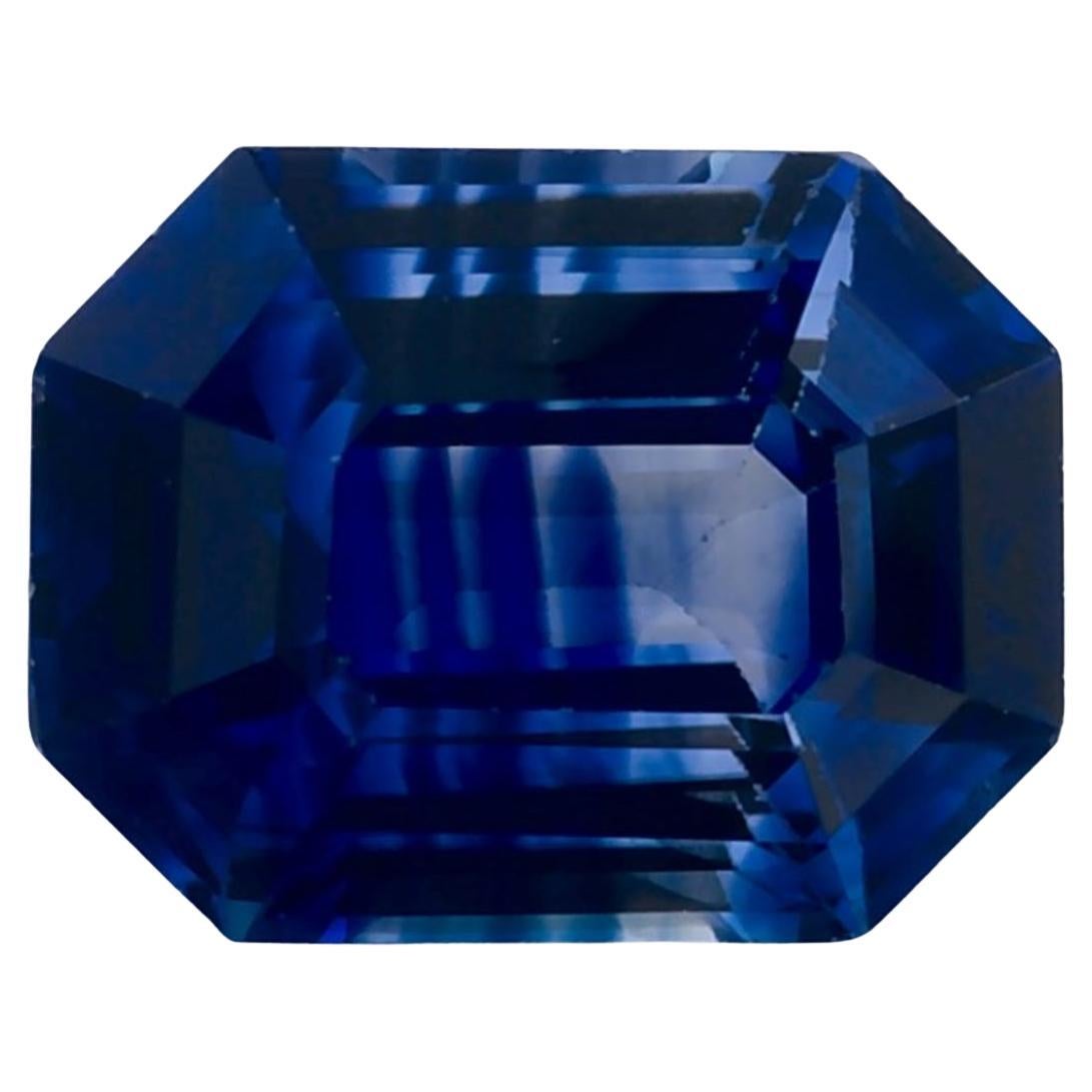 1.62 Ct Blue Sapphire Octagon Loose Gemstone