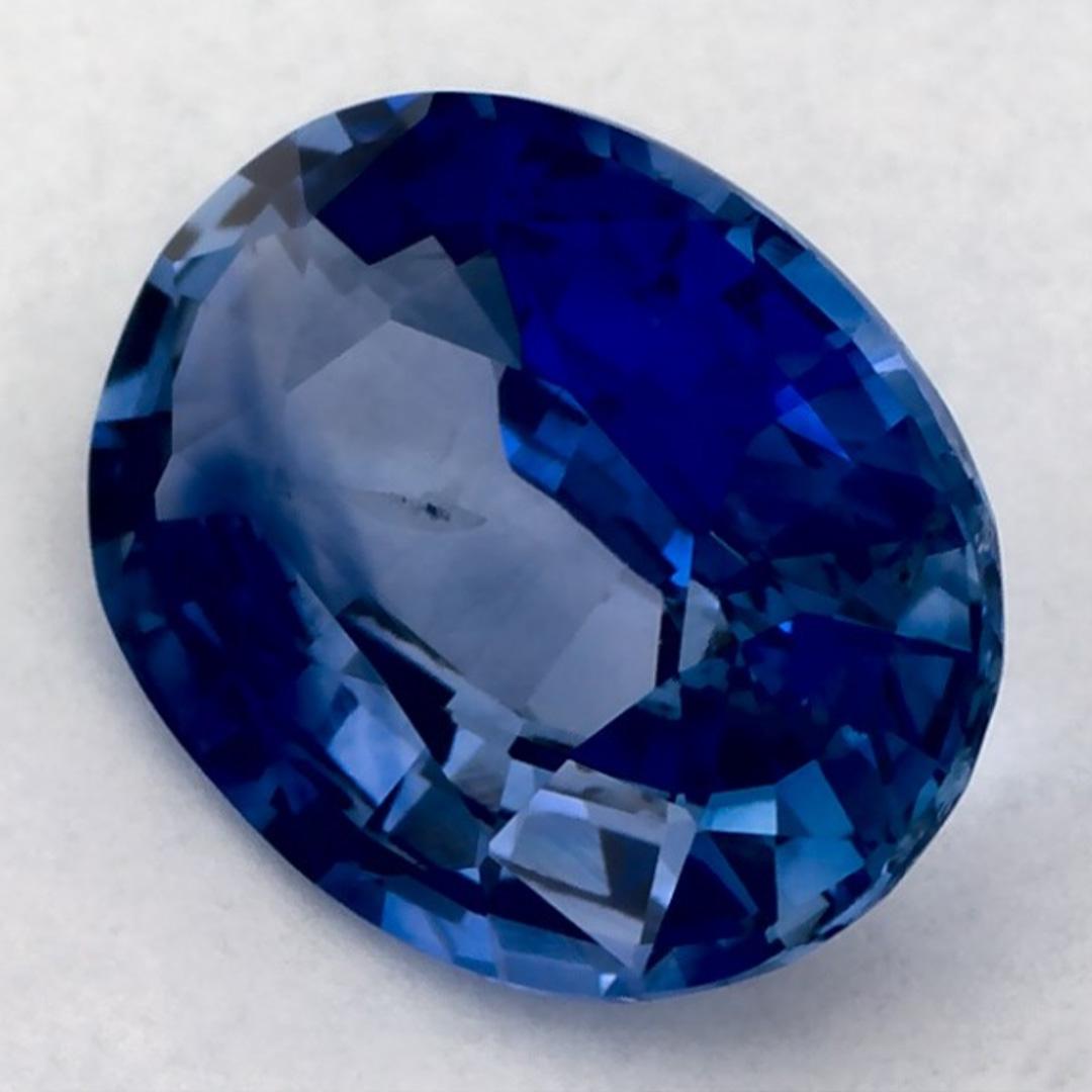Oval Cut 1.62 Ct Blue Sapphire Oval Loose Gemstone For Sale