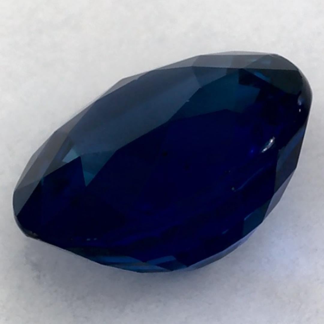 1.62 carati di zaffiro blu ovale sfuso in vendita 3