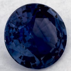 1.62 Ct Blue Sapphire Round Loose Gemstone (pierre précieuse en vrac)