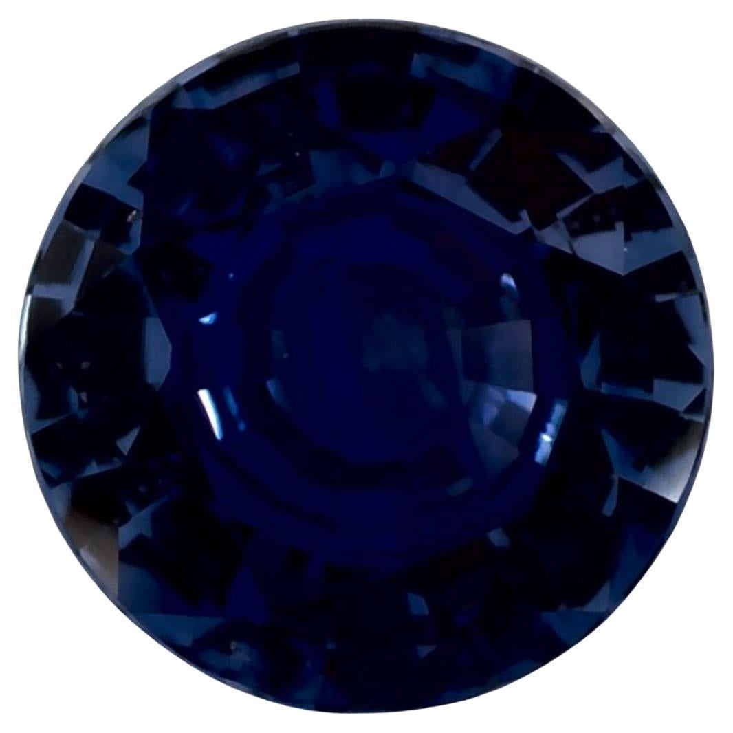 1.62 Ct Blue Sapphire Round Loose Gemstone (pierre précieuse en vrac)