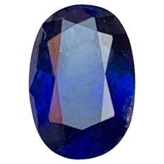 1.62 Ct Natural Deep Blue Sapphire, Oval Cut Loose Gemstone, for Custom Ring