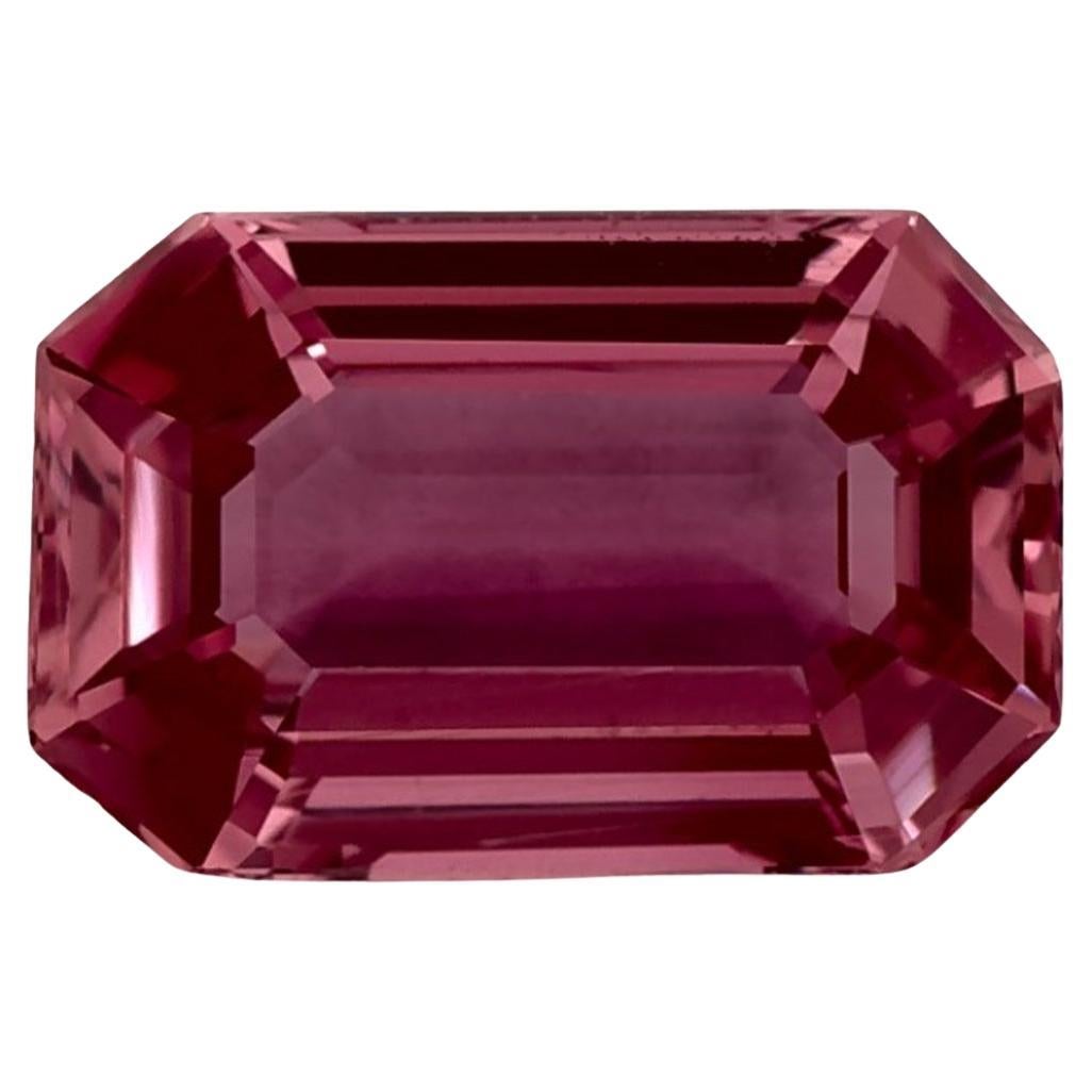 1.62 Ct Pink Sapphire Octagon Cut Loose Gemstone