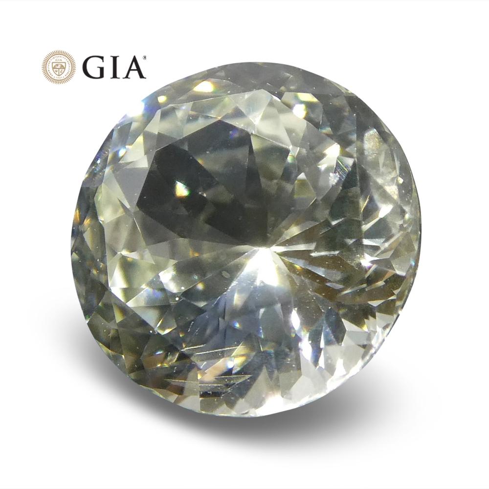 1.62 Ct Round Pastel Yellow Sapphire GIA Certified For Sale 1