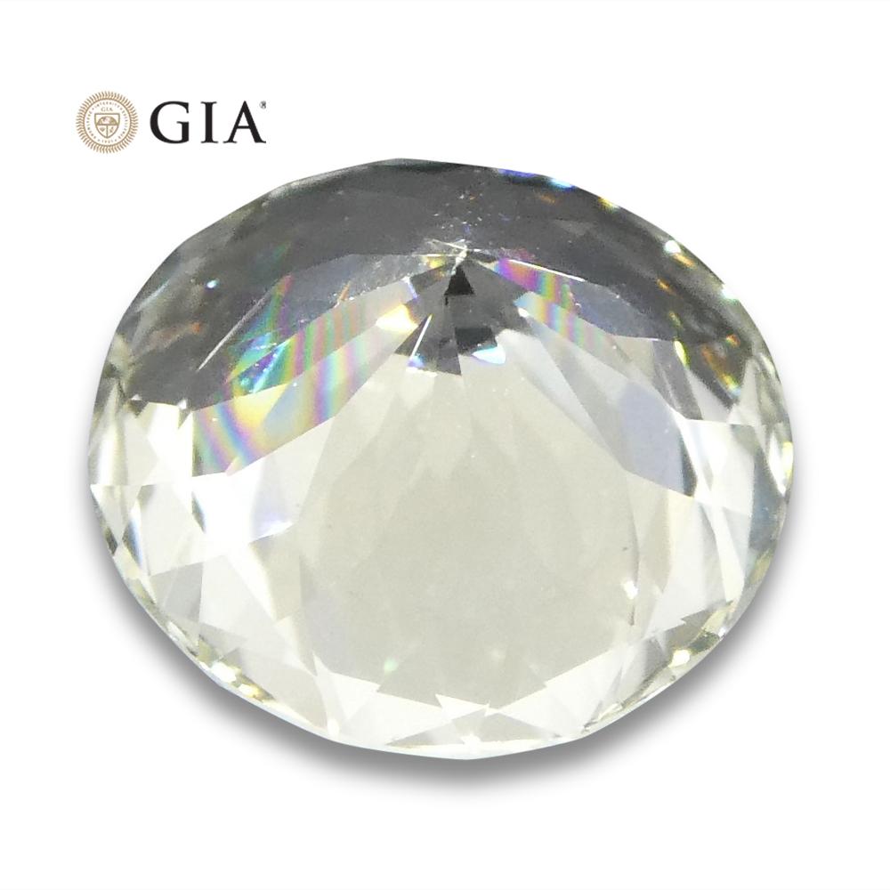 1.62 Ct Round Pastel Yellow Sapphire GIA Certified For Sale 2