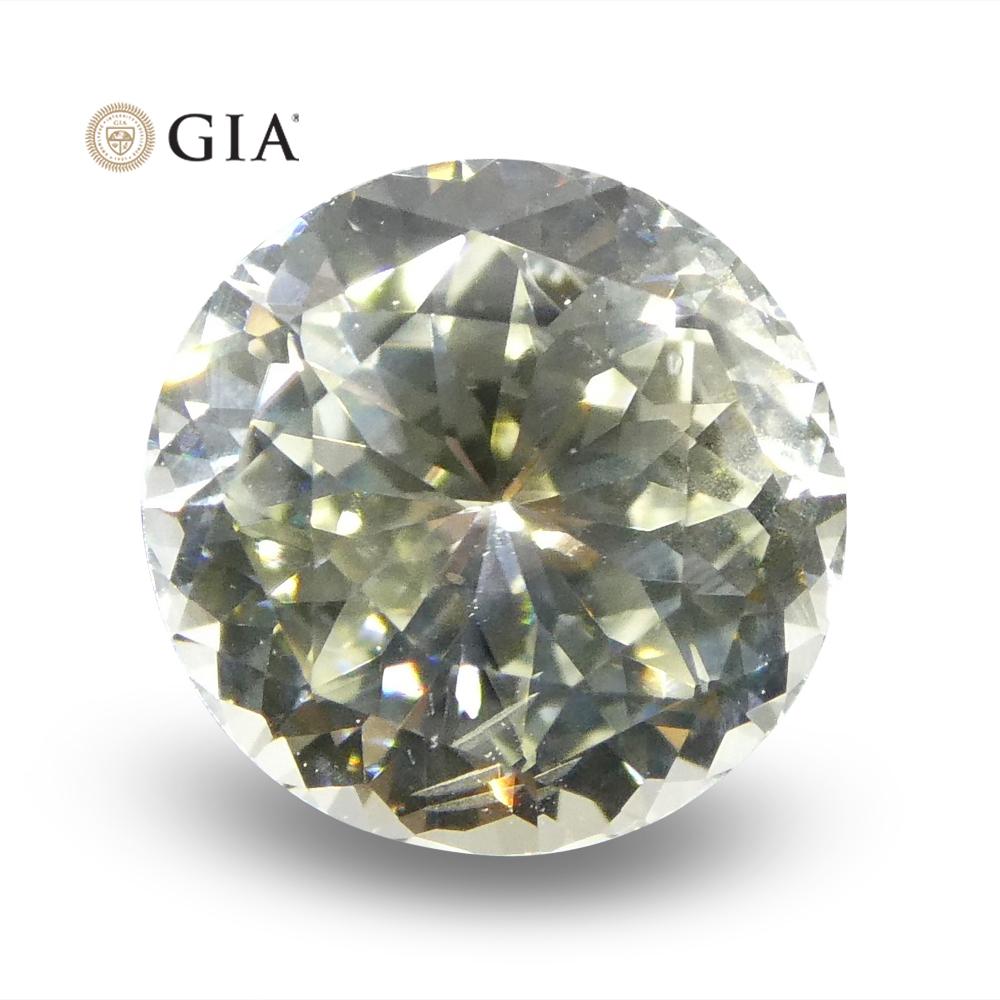 1.62 Ct Round Pastel Yellow Sapphire GIA Certified For Sale 4