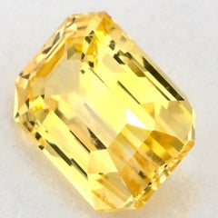 1.62 Ct Yellow Sapphire Octagon Loose Gemstone