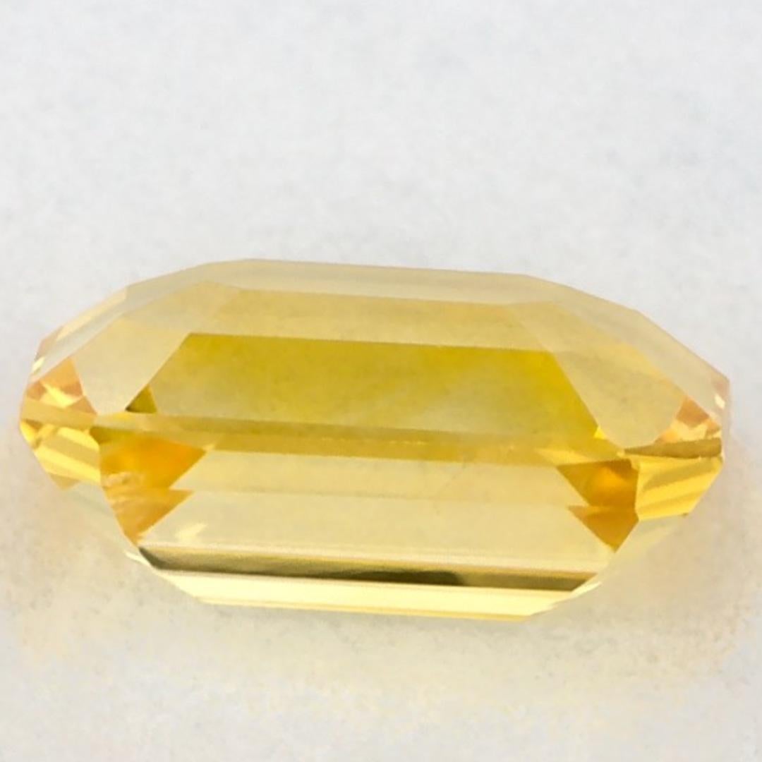1.62 carati di zaffiro giallo ottagonale sciolto In condizioni Nuovo in vendita a Fort Lee, NJ