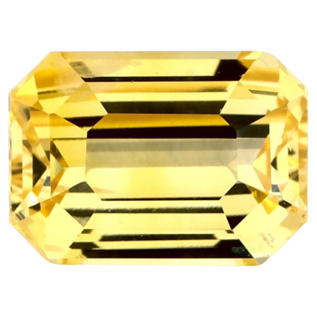1.62 carati di zaffiro giallo ottagonale sciolto