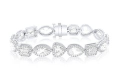 Diana M. 16.20 Carat Multi-Shape Diamond Bracelet