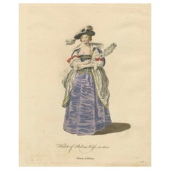 1620 Eleganz: The Attire of a Painter's Muse Graviert, um 1756