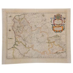 Used 1620 Map of Artois Entitled "Artesia Comitatvs Artois, " by Bleau, Ric.a012