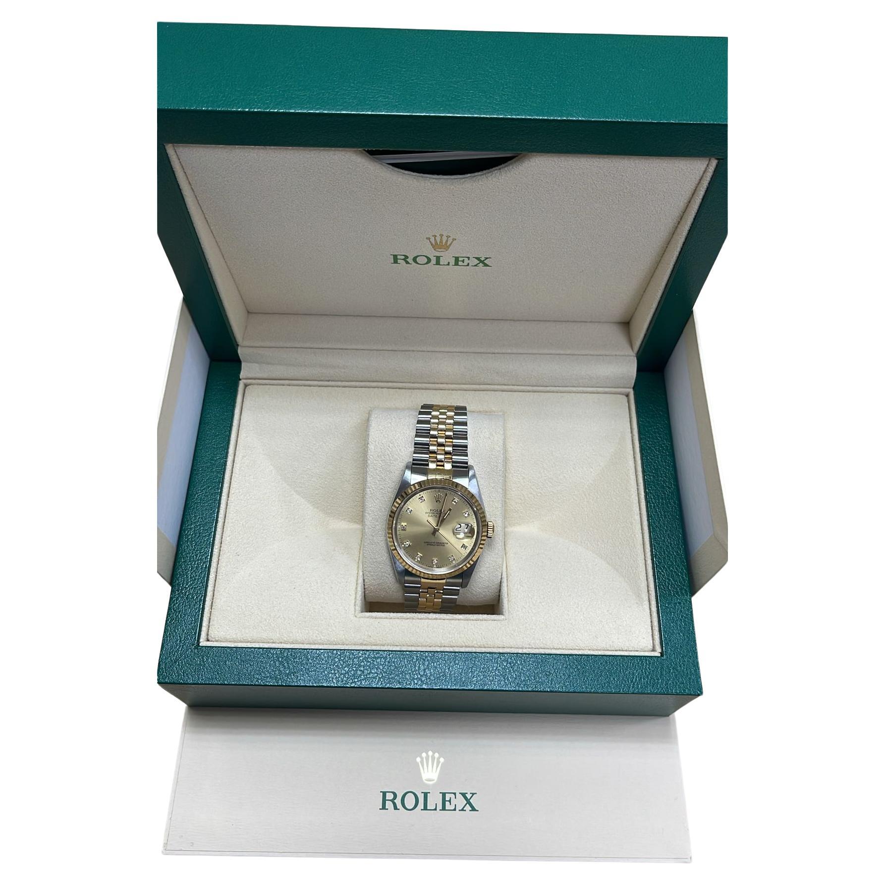 16233J Orologio Rolex con borchie di diamanti in vendita