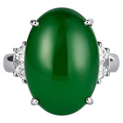 16.25 Carat Imperial Jade Ring  Fei Cui Jadeite Jade Type A