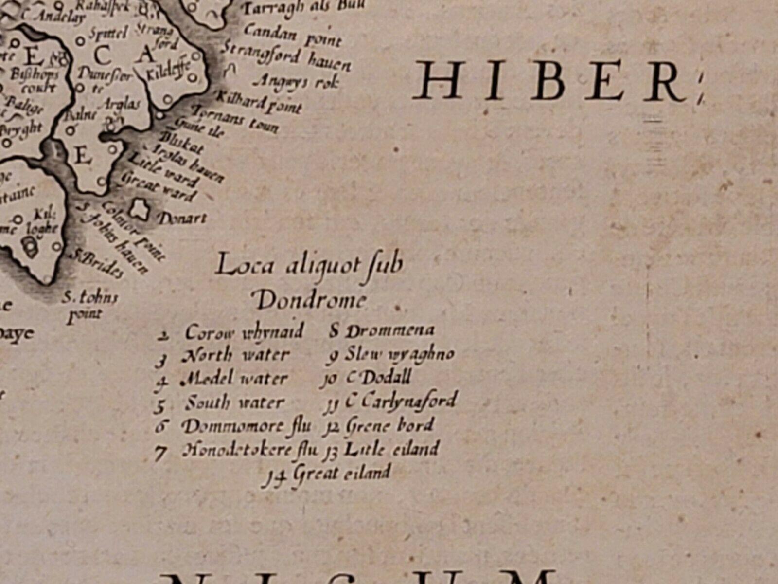 1627 Hendrik Hondius Map Entitled 