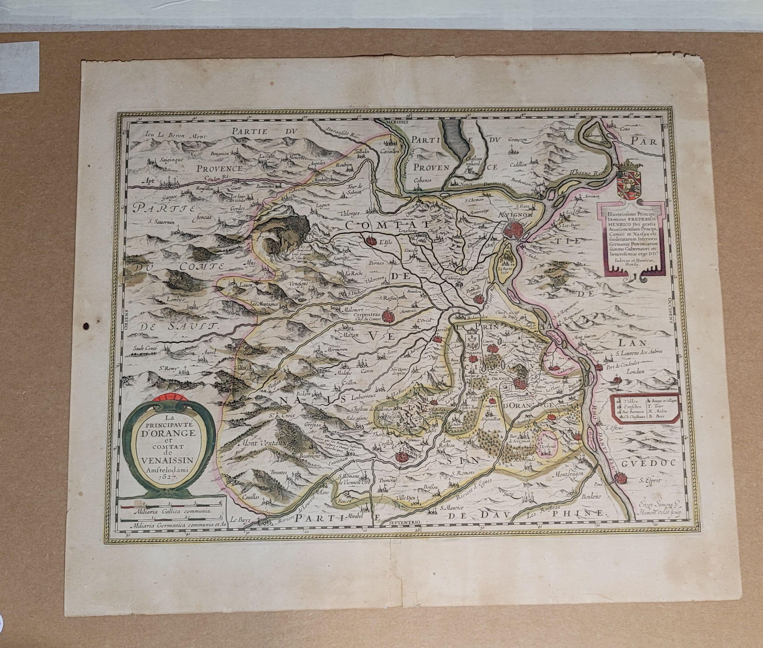 1627 Hondius map entitled
 