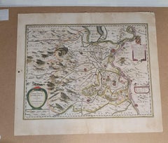 1627 Hondius Map "La Principaute d'Orange et Comtat de Ve", Ric.0003