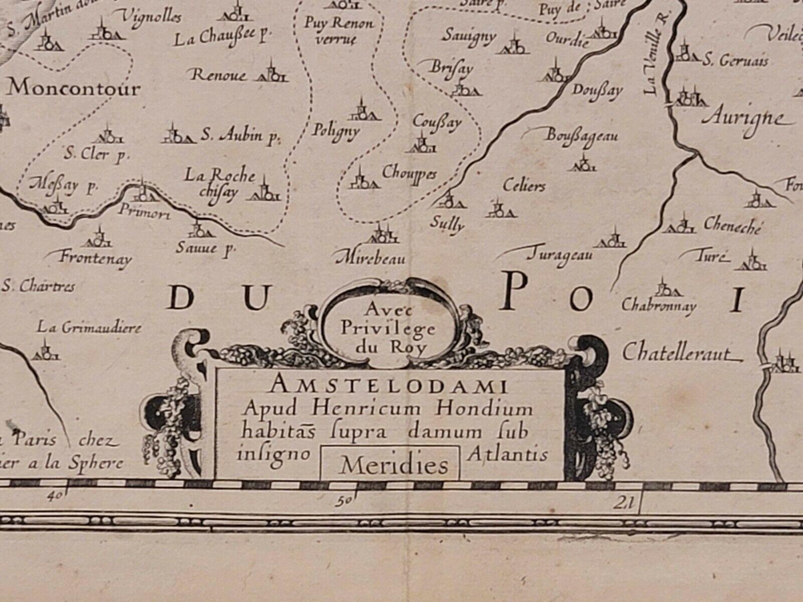 Dutch 1627 Map Entitled 
