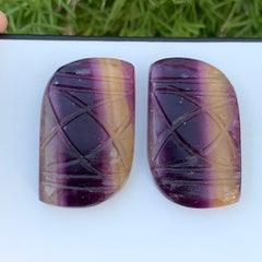 162.85 Carat Tri Colour Fluorite Pair Carving From Pakistan