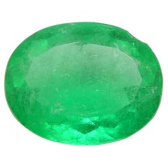 1,62 Karat ovaler Smaragd GIA zertifiziert kolumbianisch