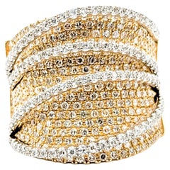 1.62ctw Diamond Ring In Yellow Gold